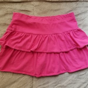 Faded Glory Girls size 8 Pink Layered Skort